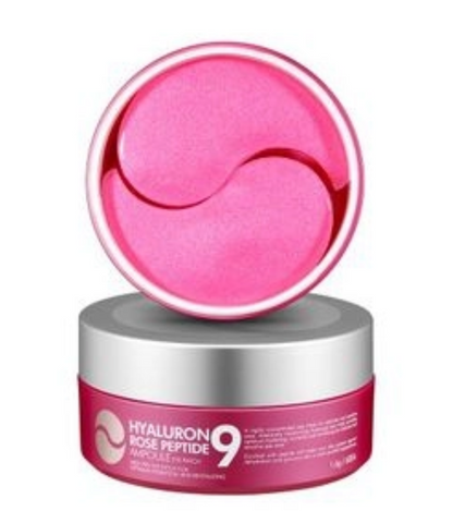 Patchs hydrogel aux peptides et à la rose bulgare Hyaluron Rose Peptide 9 Ampoule Eye Patch